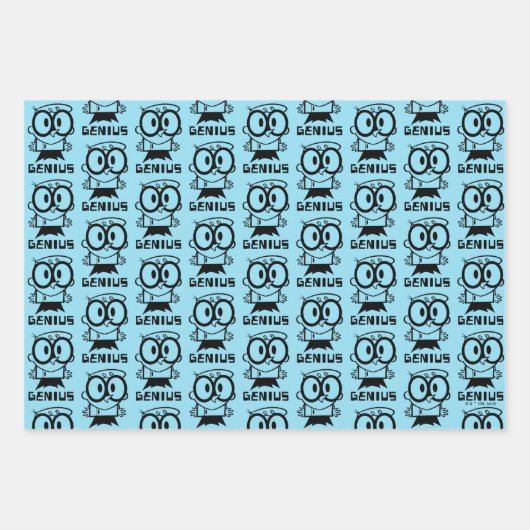 Dexter "Genius" Overzicht Grafisch Inpakpapier Vel (Voorkant)