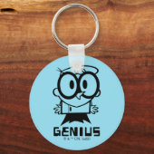Dexter "Genius" Overzicht Grafisch Sleutelhanger (Voorkant)
