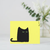Dexter la carte postale Fat Black Cat (personnalis (Debout devant)