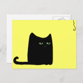 Dexter la carte postale Fat Black Cat (personnalis (Devant / Derrière)