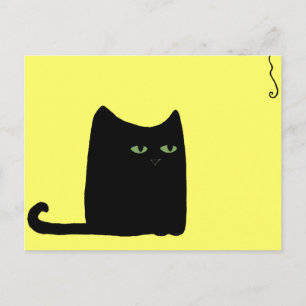 Dexter la carte postale Fat Black Cat (personnalis