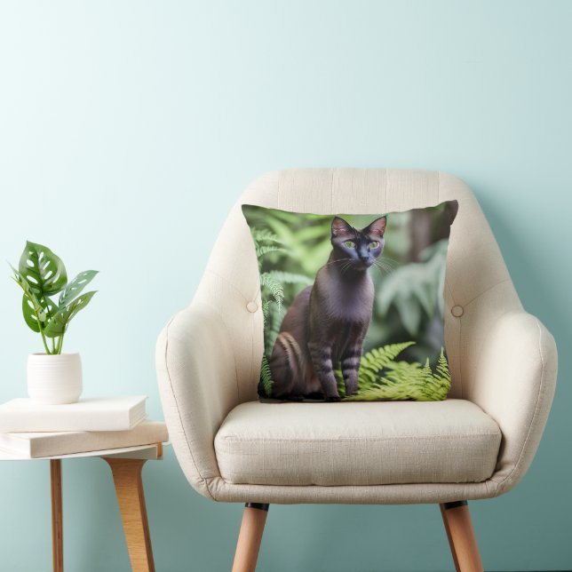 Dexter Le Chat Siamois Noir, Coussin (Chaise)