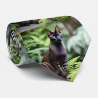 Dexter Le Chat Siamois Noir, Cravate