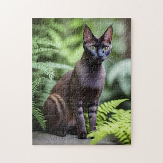 Dexter Le Chat Siamois Noir, Puzzle Jigsaw (Vertical)