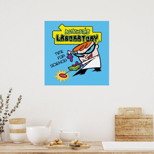 Dexter met afstandsbediening poster (Keuken)