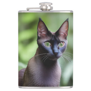 Dexter The Black Siamese Cat, Hip Flask Heupfles