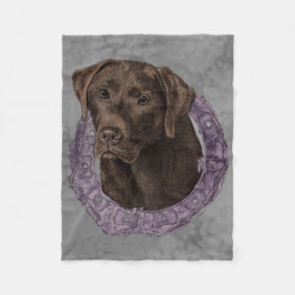 Dexter versie 2 - Chocolate Lab Fleece Deken