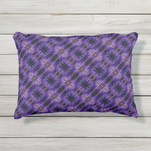 D'extérieur Abstrait Floral Art Purple Outdoor Accent Coussin