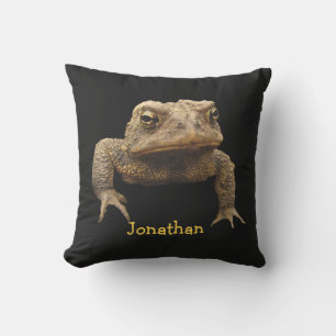 D'extérieur American Toad Animal Brown Black Coussin extérieur