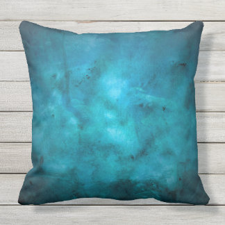 D'extérieur BEAU BLEU TEXTURES jettent coussin