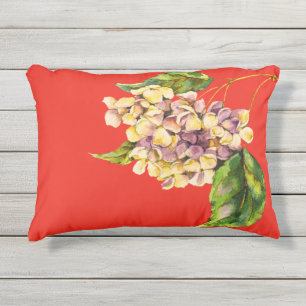 D'extérieur Coussin de bouquet de Crimson et de Geranium