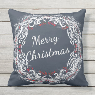 D'extérieur Coussin de guirlande de Joyeux Noël