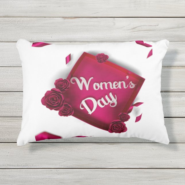 D'extérieur Coussin de la Journée des femmes (Devant)