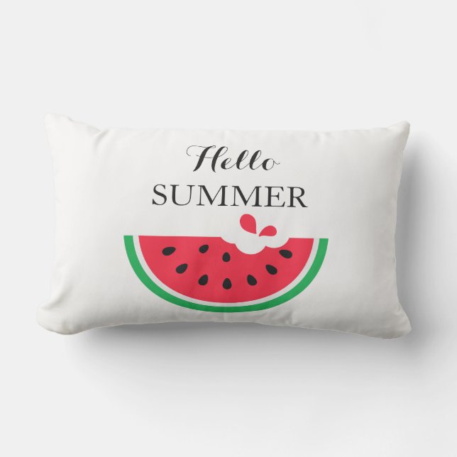 D'extérieur Coussin de lancer extérieur - Bonjour l'été  (Recto)