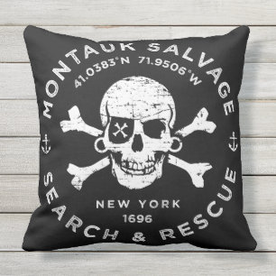 D'extérieur Coussin de Montauk Salvage Company