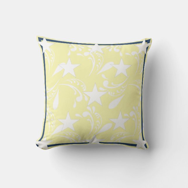 D'extérieur Coussin des étoiles blanches (Recto)