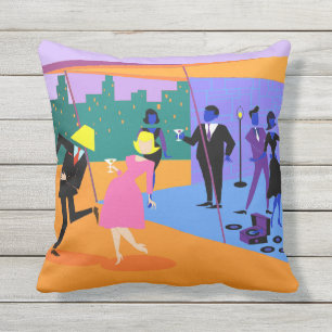 D'extérieur Coussin en plein air sur le toit urbain