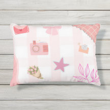 Coussin esthétique tout rose