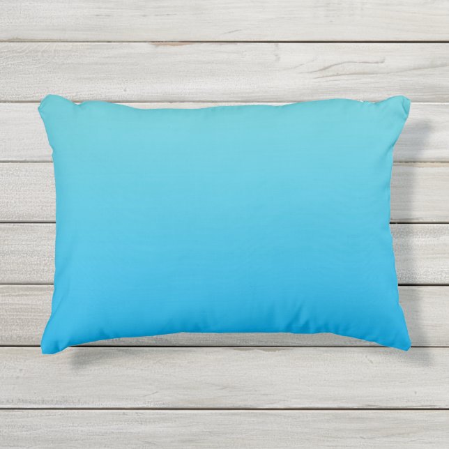 D'extérieur Coussin extérieur bleu d'Ombre d'Aqua (Devant)