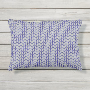 D'extérieur COUSSIN extérieur BLUE GRAY KNIT