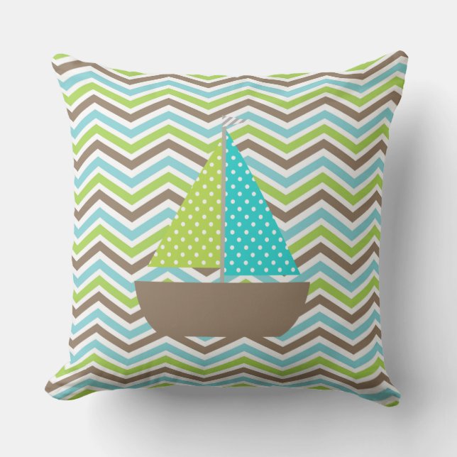 D'extérieur Coussin extérieur Chevron Stripe (Recto)