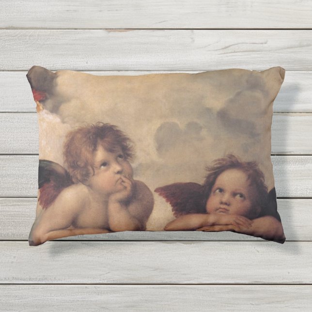 D'extérieur Coussin extérieur de beaux-arts d'anges de (Devant)