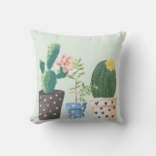 D'extérieur Coussin extérieur de cactus mis en pot