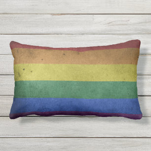 D'extérieur Coussin extérieur de décor d'arc-en-ciel de