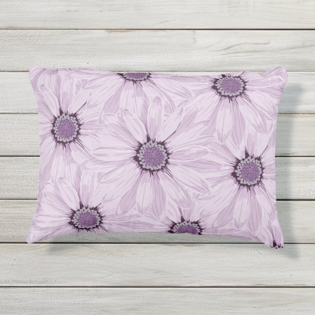 D'extérieur Coussin extérieur fait sur commande pourpre 16" (Dos)