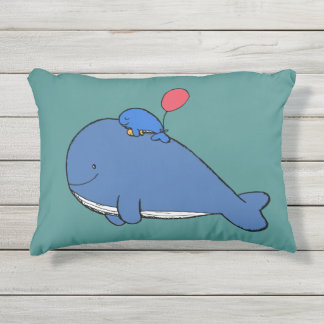 D'extérieur Coussin extérieur mignon superbe de baleine
