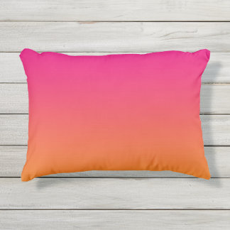 D'extérieur Coussin extérieur rose et orange d'Ombre