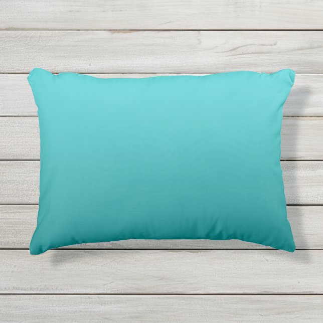 D'extérieur Coussin extérieur turquoise foncé d'Ombre (Devant)