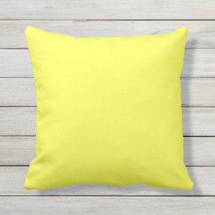 D'extérieur Coussin jaune doux