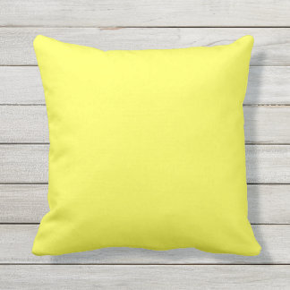 D'extérieur Coussin jaune doux