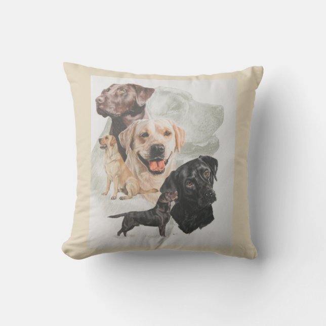 D'extérieur Coussin Labrador Retriever (Recto)