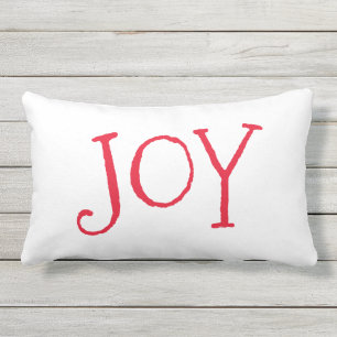 D'extérieur Coussin lombaire extérieur rouge blanc de joie de