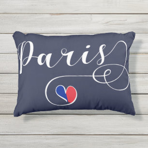D'extérieur Coussin Paris Heart Accent, France