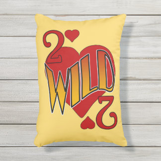 D'extérieur Deuces Wild 2 of Hearts Jeu Coussin de carte