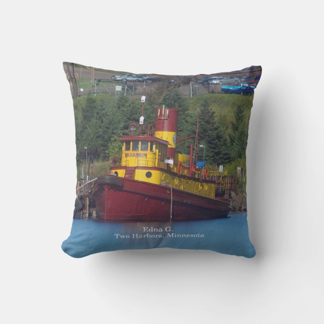 D'extérieur Edna G coussin carré (Recto)