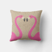 D'extérieur Flamants roses de baiser Beach Sand Coussin extéri (Verso)