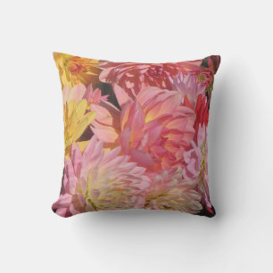 D'extérieur Fleurs de jardin rose Dahlia Coussin extérieur