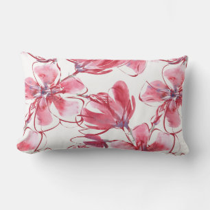 D'extérieur Fleurs rouges Coussin extérieur