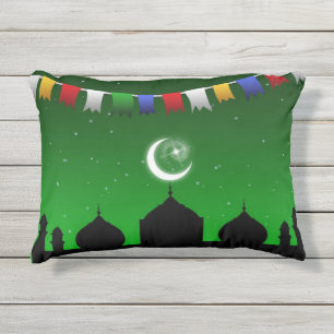 D'extérieur Garland coloré avec mosquée - Coussin extérieur