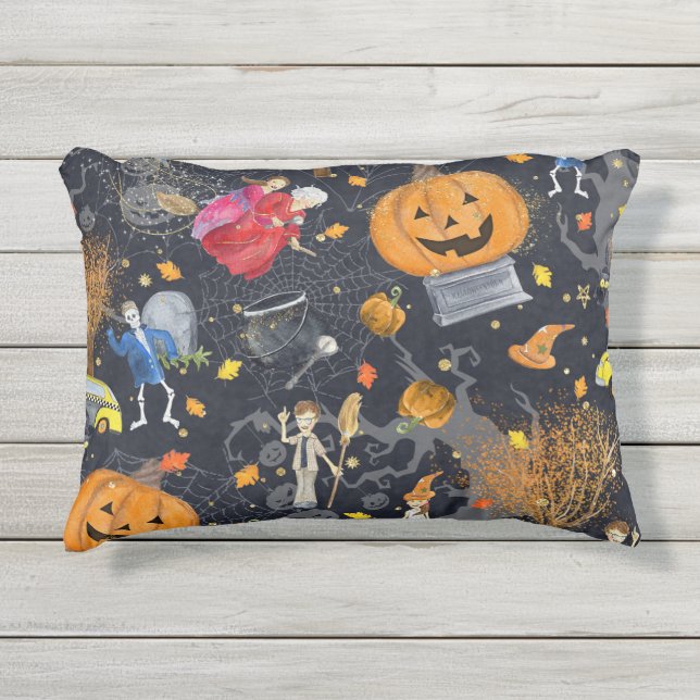 D'extérieur Halloween Coussin (Devant)