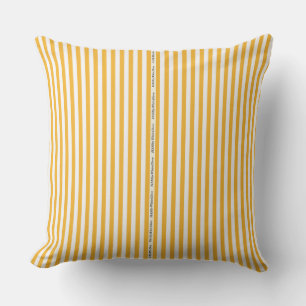 D'extérieur HAMbyWG - Coussin - Bande blanche orange