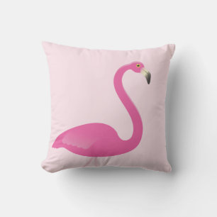 D'extérieur Le grand Flamant rose rougissent dessus coussin