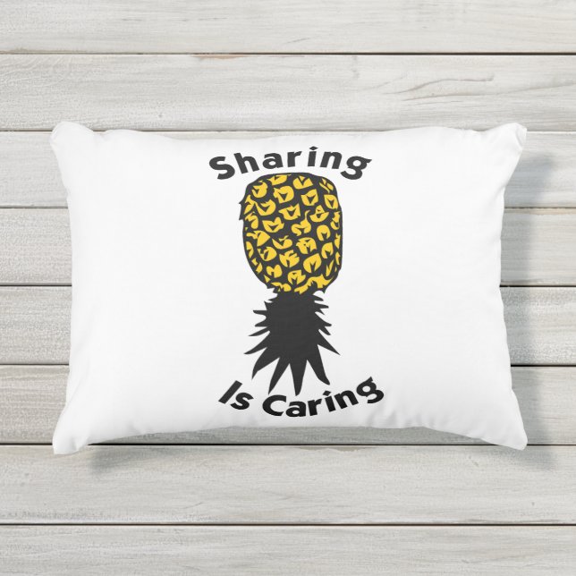D'extérieur Le partage est un Coussin d'accentuation (Devant)