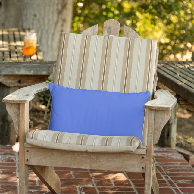 D'extérieur Royal Blue Outdoor Lumbar Coussin (Chaise)