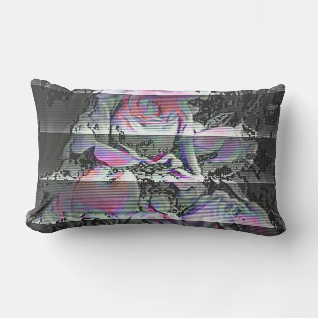 D'extérieur Techno Bouquet  Coussin Lombaire (Recto)