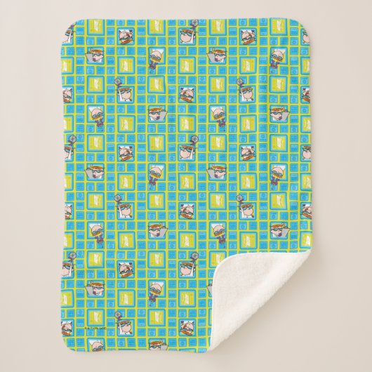 Dexter's Laboratory Experiments Pattern Sherpa Deken (Voorkant)